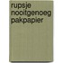 Rupsje Nooitgenoeg pakpapier