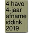 4 HAVO 4-jaar afname Iddink 2019