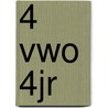 4 vwo 4jr door Onbekend