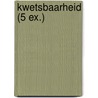 Kwetsbaarheid (5 ex.) door Mirjam van der Vegt