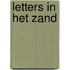Letters in het zand