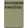 Europese Kwesties door Virginie Mamadouh