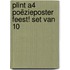 Plint A4 poëzieposter Feest! set van 10