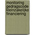 Monitoring Gedragscode Kleinzakelijke Financiering