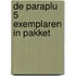 De paraplu 5 exemplaren in pakket