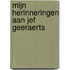 Mijn herinneringen aan Jef Geeraerts