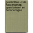 Geschriften uit de nalatenschap, open brieven en herinneringen
