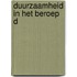 Duurzaamheid in het beroep D