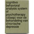 Cognitive Behavioral Analysis System of Psychotherapy (CBASP) voor de behandeling van chronische depressie