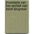 Inventaris van het archief van Henri Bruyneel