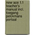 New Ace 1.1 Teacher's Manual incl. toegang Pelckmans Portaal