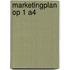 Marketingplan op 1 A4