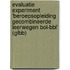 Evaluatie experiment ‘beroepsopleiding gecombineerde leerwegen bol-bbl’ (GLBB)