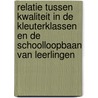 Relatie tussen kwaliteit in de kleuterklassen en de schoolloopbaan van leerlingen door Merlijn Karssen