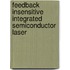 Feedback insensitive integrated semiconductor laser