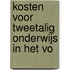 Kosten voor tweetalig onderwijs in het vo
