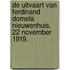 De uitvaart van Ferdinand Domela Nieuwenhuis. 22 november 1919.