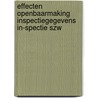 Effecten openbaarmaking inspectiegegevens In-spectie SZW door Ward Rougoor