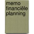 Memo Financiële planning