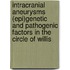 Intracranial aneurysms (epi)genetic and pathogenic factors in the circle of Willis