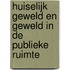 Huiselijk geweld en geweld in de publieke ruimte