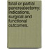 Total or partial pancreatectomy: Indications, surgical and functional outcomes.