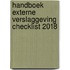 Handboek Externe Verslaggeving Checklist 2018