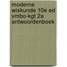 Moderne Wiskunde 10e ed vmbo-kgt 2a antwoordenboek door Onbekend