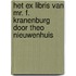 Het Ex Libris van mr. F. Kranenburg door Theo Nieuwenhuis