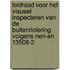 Leidraad voor het visueel inspecteren van de buitenriolering volgens NEN-EN 13508-2