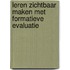 Leren zichtbaar maken met formatieve evaluatie