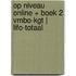 Op Niveau online + boek 2 vmbo-kgt | LIFO-totaal