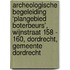 Archeologische Begeleiding ‘Plangebied Boterbeurs', Wijnstraat 158 - 160, Dordrecht, Gemeente Dordrecht