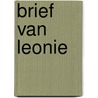 Brief van Leonie by Onno van Gelder jr.