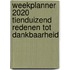 Weekplanner 2020 Tienduizend redenen tot dankbaarheid