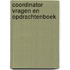 Coordinator vragen en opdrachtenboek