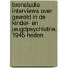Bronstudie interviews over geweld in de kinder- en jeugdpsychiatrie, 1945-heden door Majone Steketee