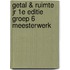 Getal & Ruimte jr 1e editie groep 6 meesterwerk