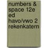 Numbers & Space 12e ed havo/vwo 2 Rekenkatern