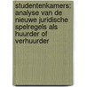 Studentenkamers: analyse van de nieuwe juridische spelregels als huurder of verhuurder door Bosch
