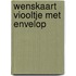 Wenskaart Viooltje met envelop