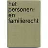 Het personen- en familierecht by Frederik Swennen