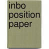 INBO position paper door Maurice Hoffmann