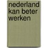Nederland kan beter werken