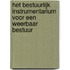 Het bestuurlijk instrumentarium voor een weerbaar bestuur