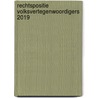 Rechtspositie Volksvertegenwoordigers 2019 door Gerard J.J.J. Heetman