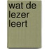 Wat de lezer leert