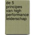 De 5 principes van High Performance Leiderschap