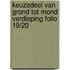 Keuzedeel Van grond tot mond verdieping folio 19/20