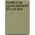 Nando 4 GO correctiesleutel 4/5 uur ASO